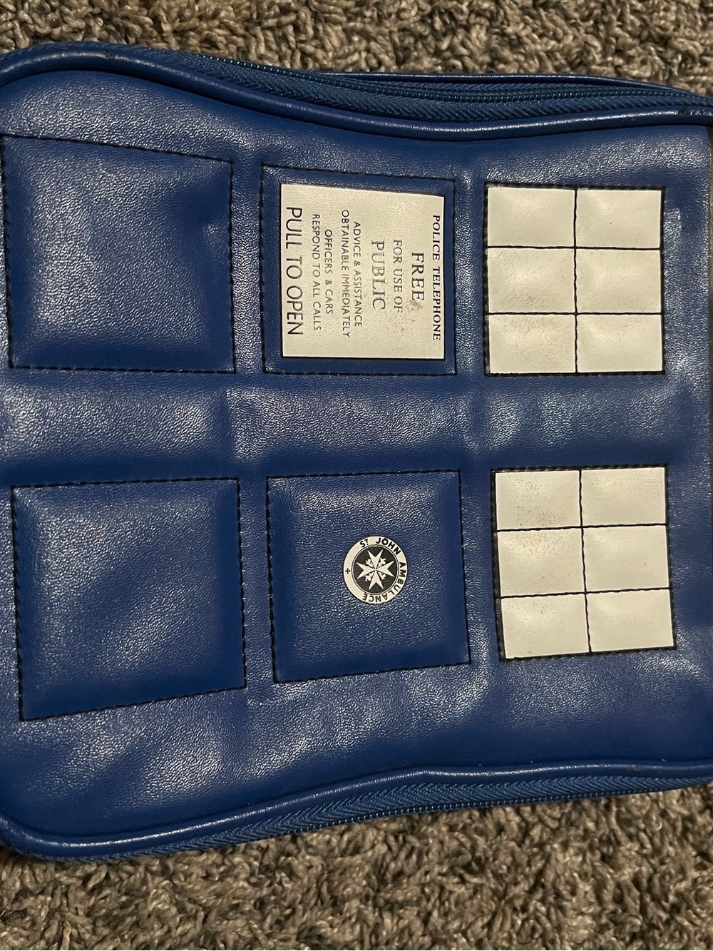 Blue Novelty TARDIS-Inspired lunchbox